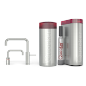 Quooker Combi+ Nordic Square Twintaps RVS + Cube