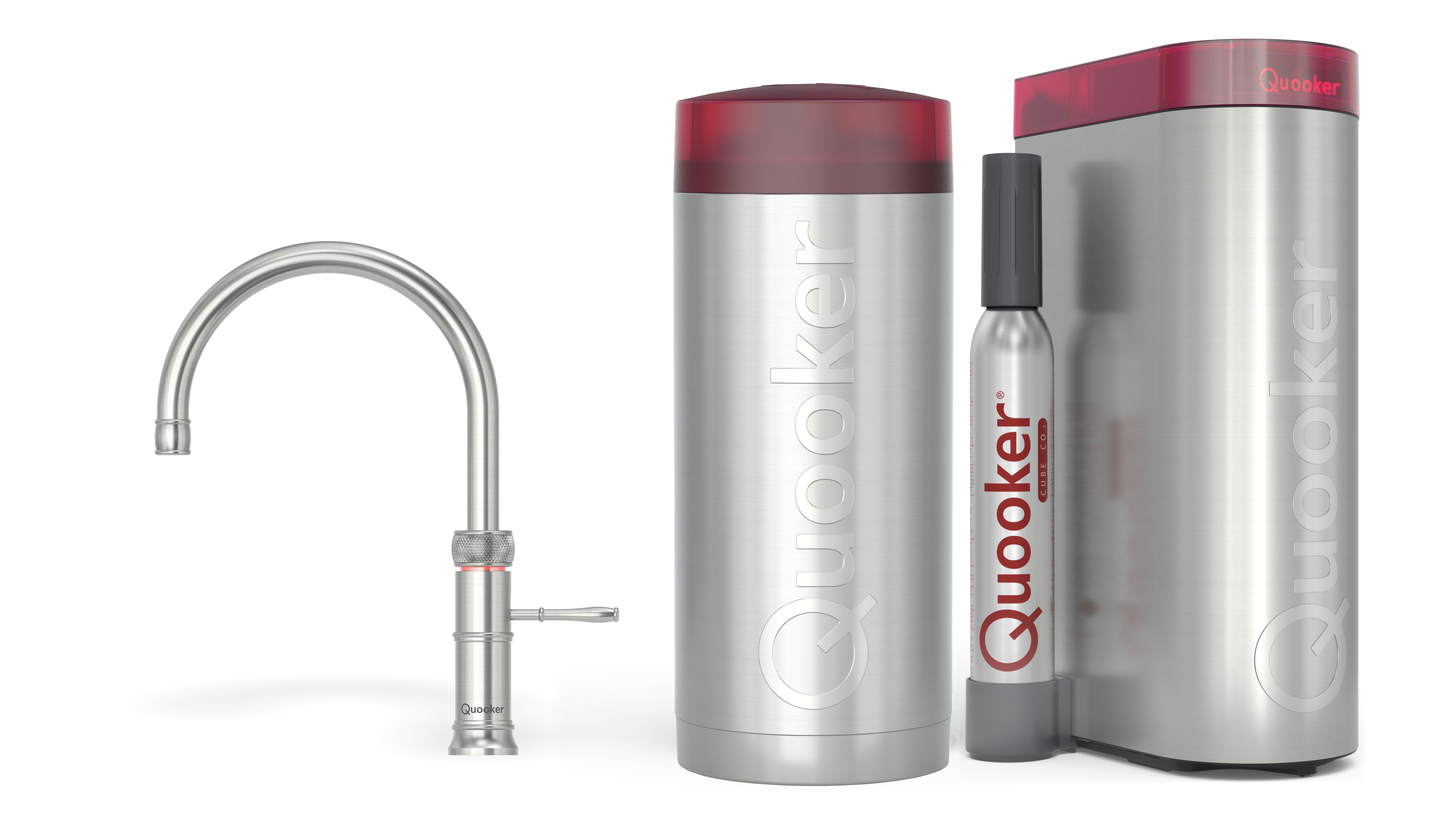 Quooker Combi Classic Fusion Round RVS + Cube