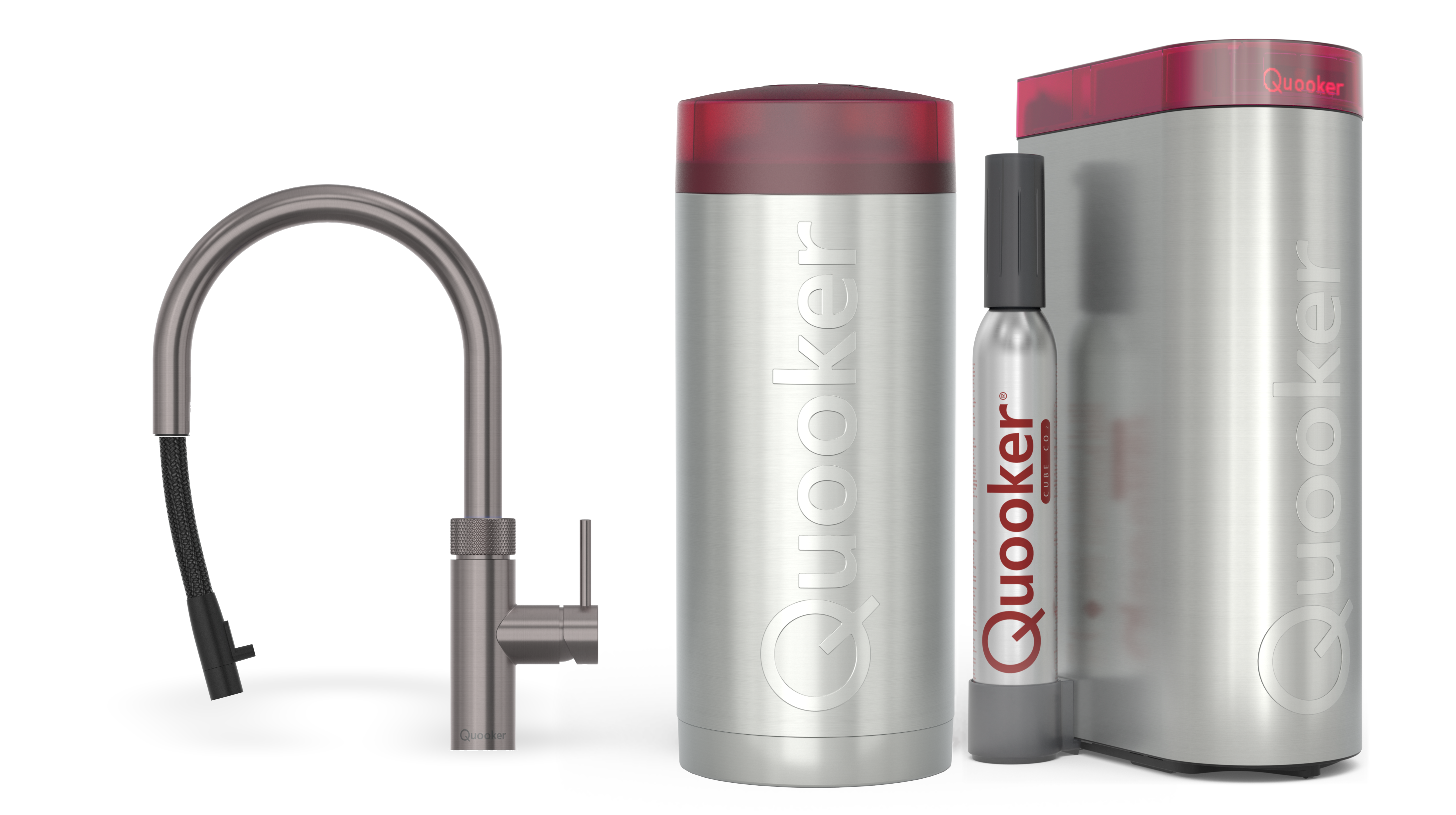 Quooker Combi Flex Round Gun Metal + Cube
