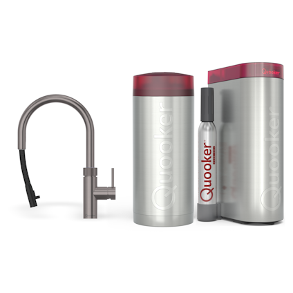 Quooker Combi Flex Round Gun Metal + Cube