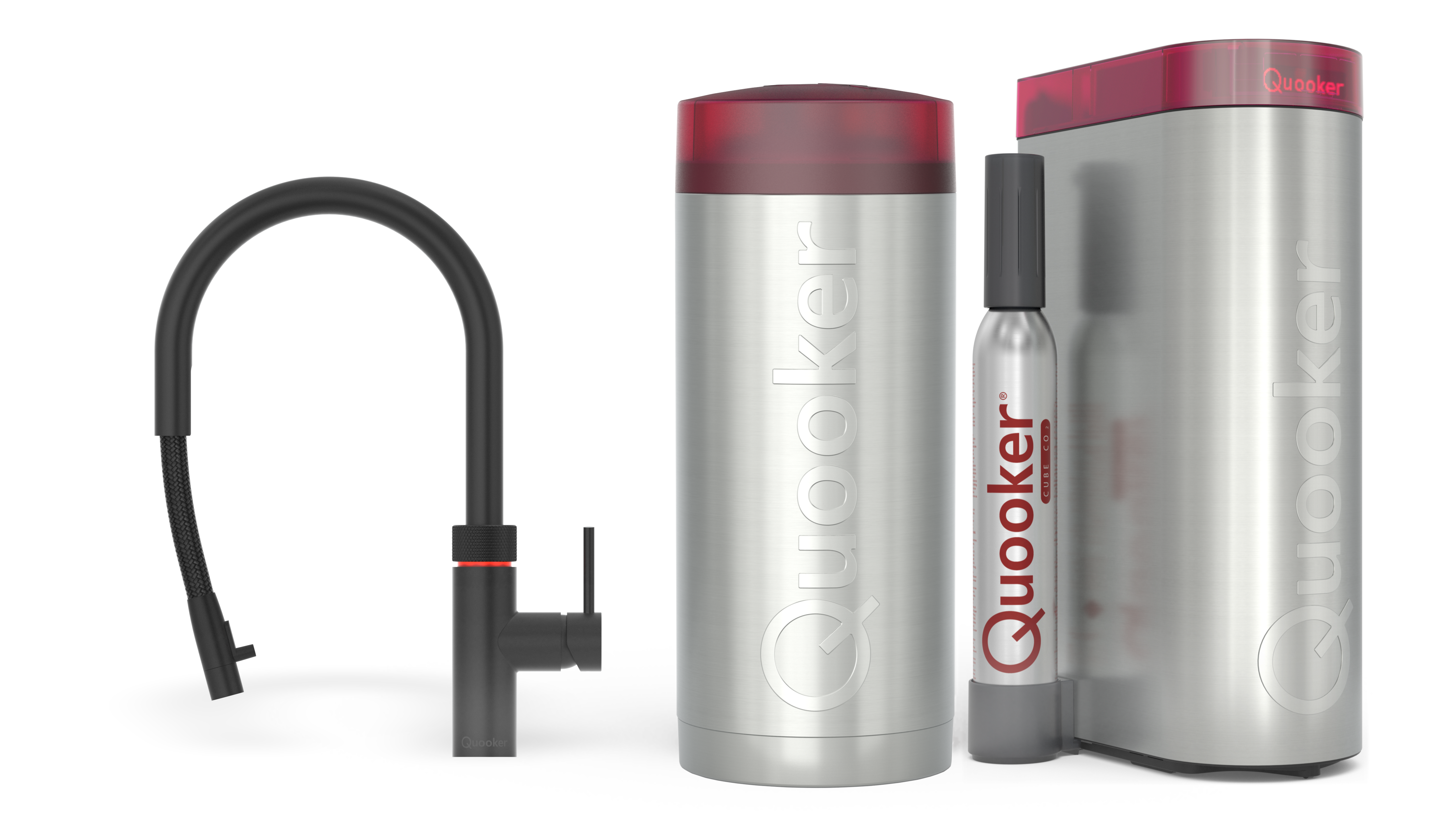 Quooker Combi Flex Round Zwart + Cube
