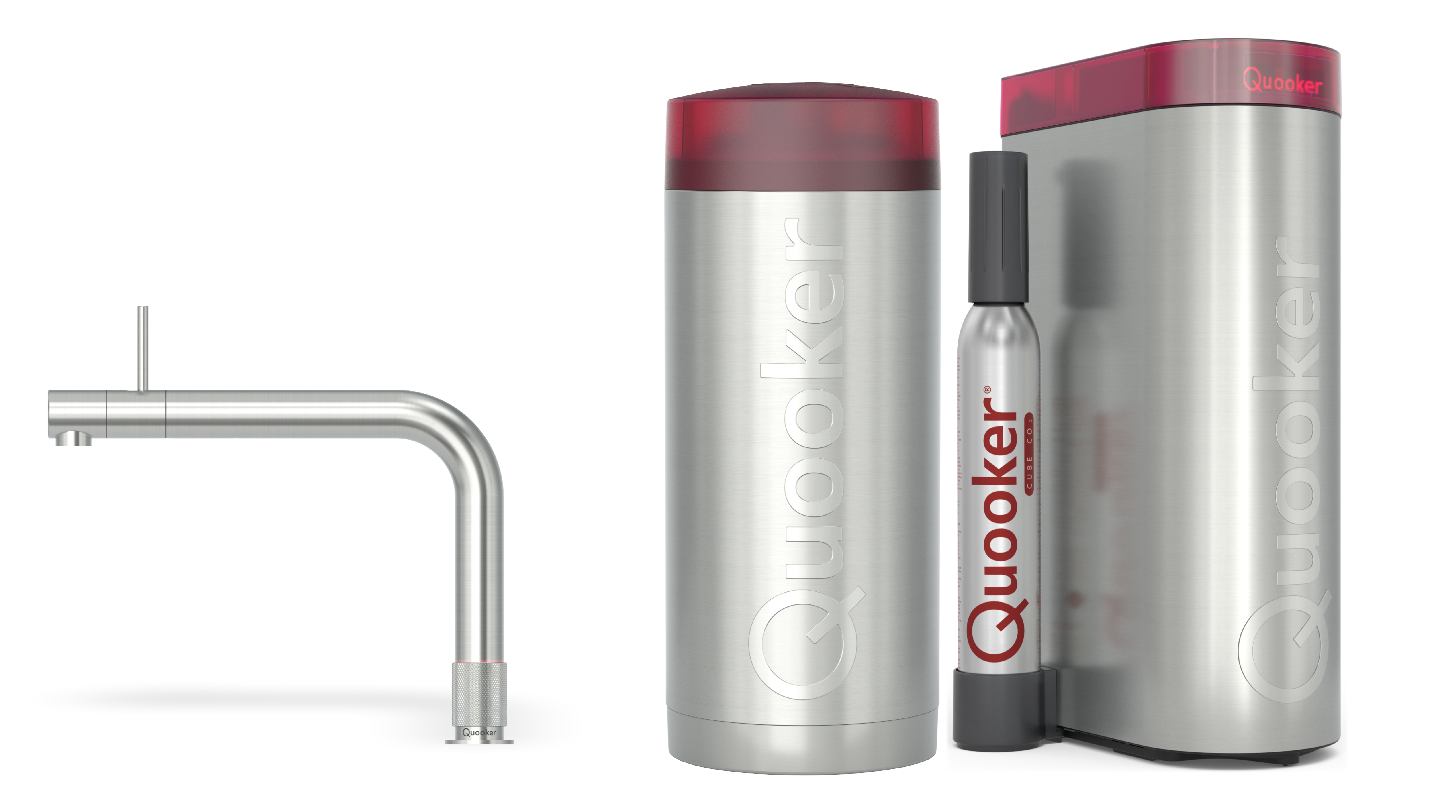 Quooker Combi Front RVS + Cube