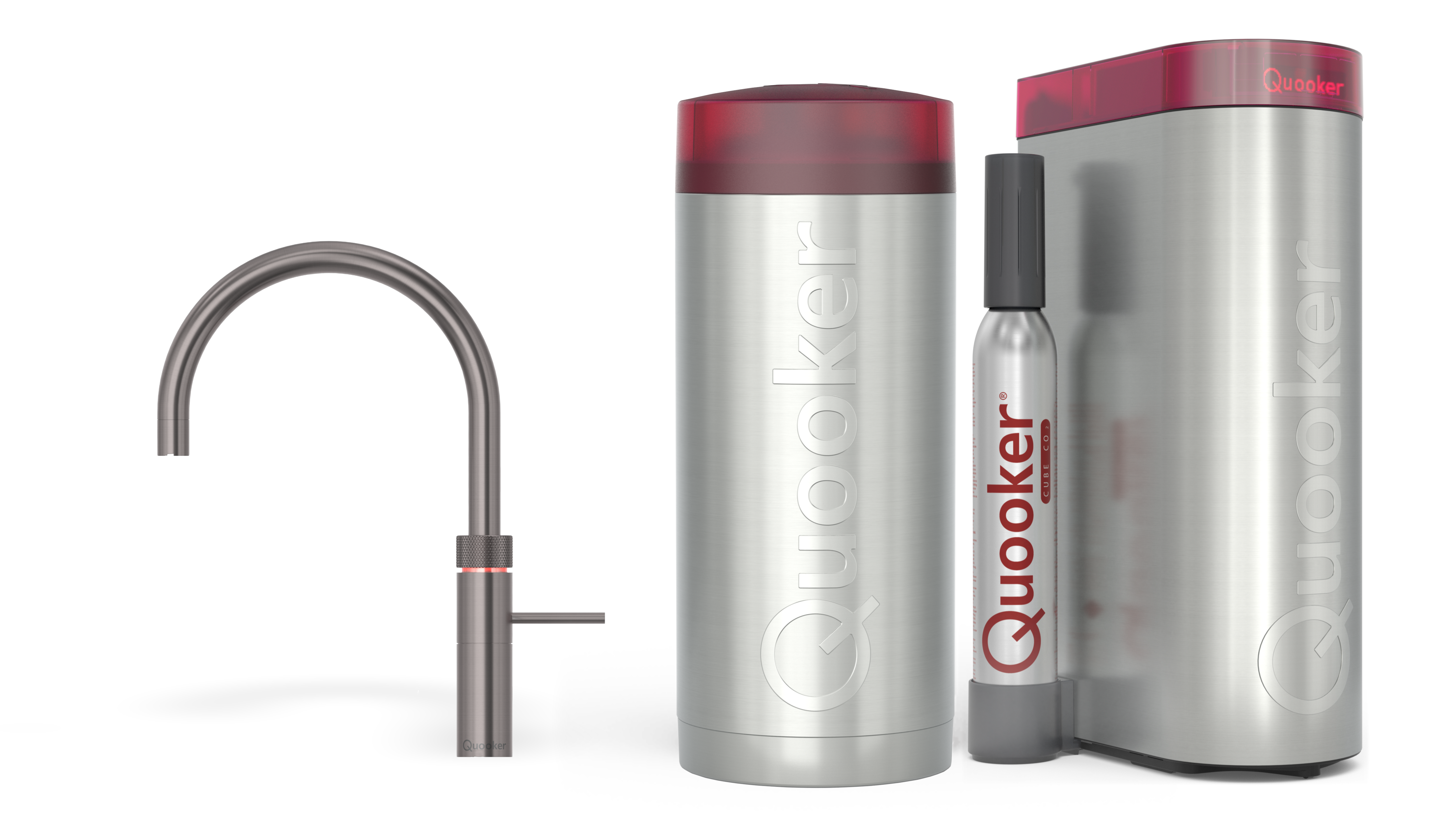 Quooker Combi Fusion Round Gun Metal + Cube