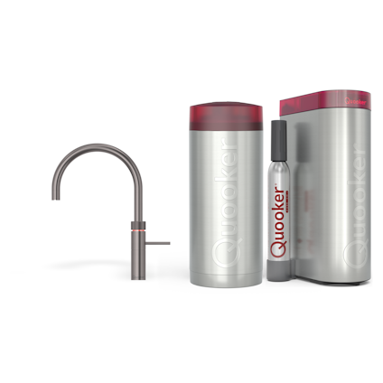 Quooker Combi Fusion Round Gun Metal + Cube