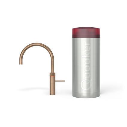 Quooker Combi Fusion Round Messing Patina