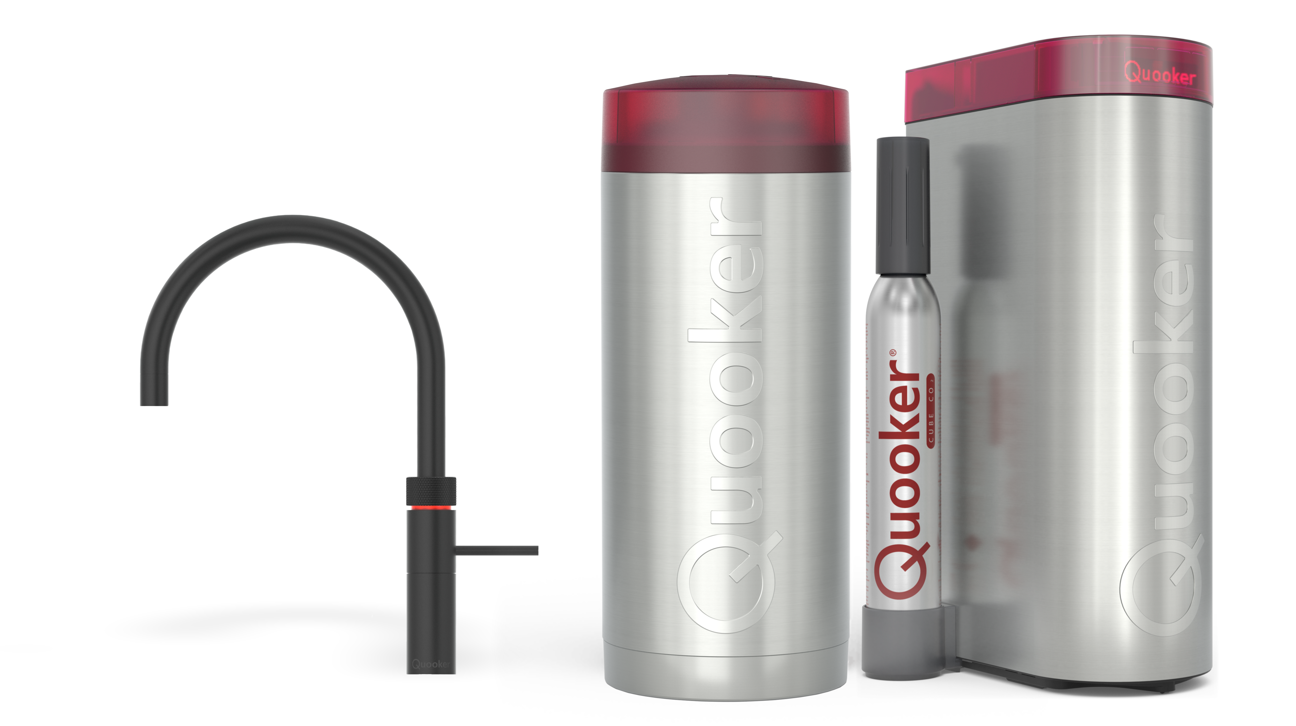 Quooker Combi Fusion Round Zwart + Cube