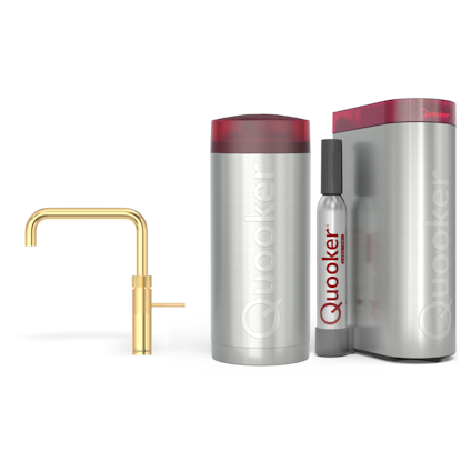 Quooker Combi Fusion Square Goud + Cube