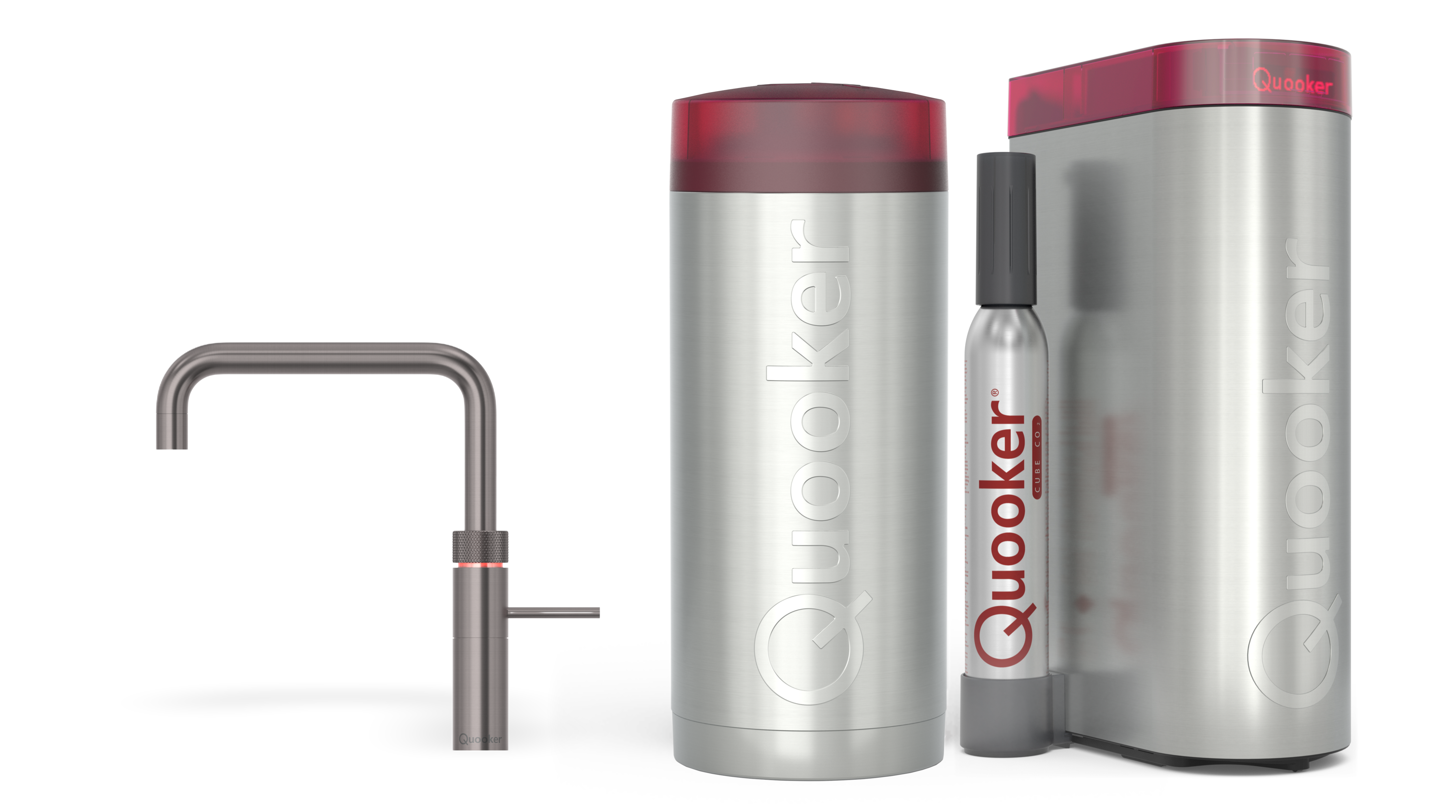 Quooker Combi Fusion Square Gun Metal + Cube
