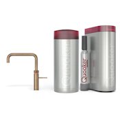 Quooker Combi Fusion Square Messing Patina + Cube