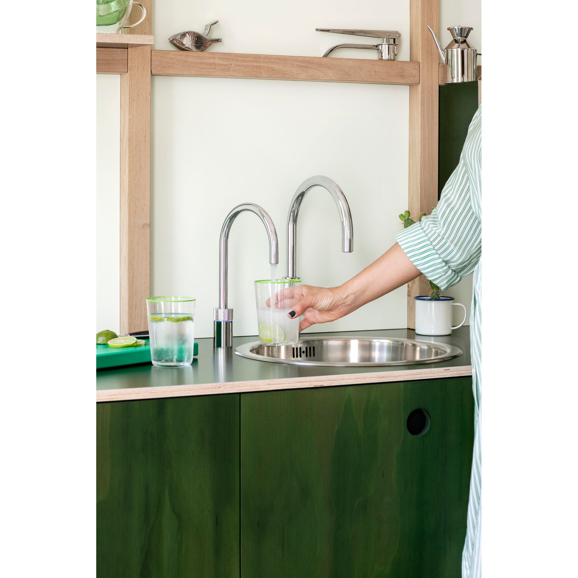 Combi Nordic Round Twintaps Chroom + Cube afbeelding 8