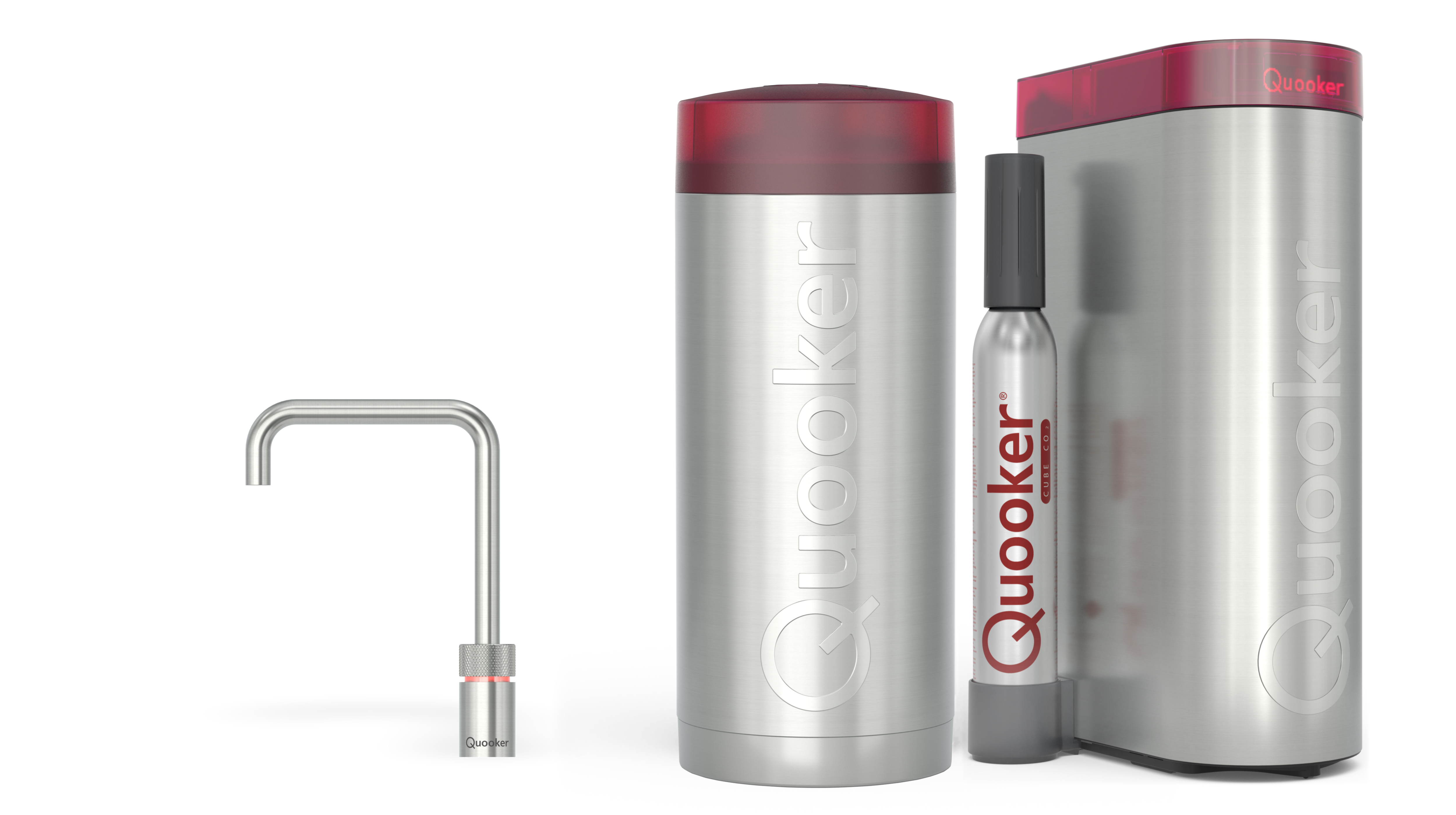 Quooker Combi Nordic Square RVS + Cube