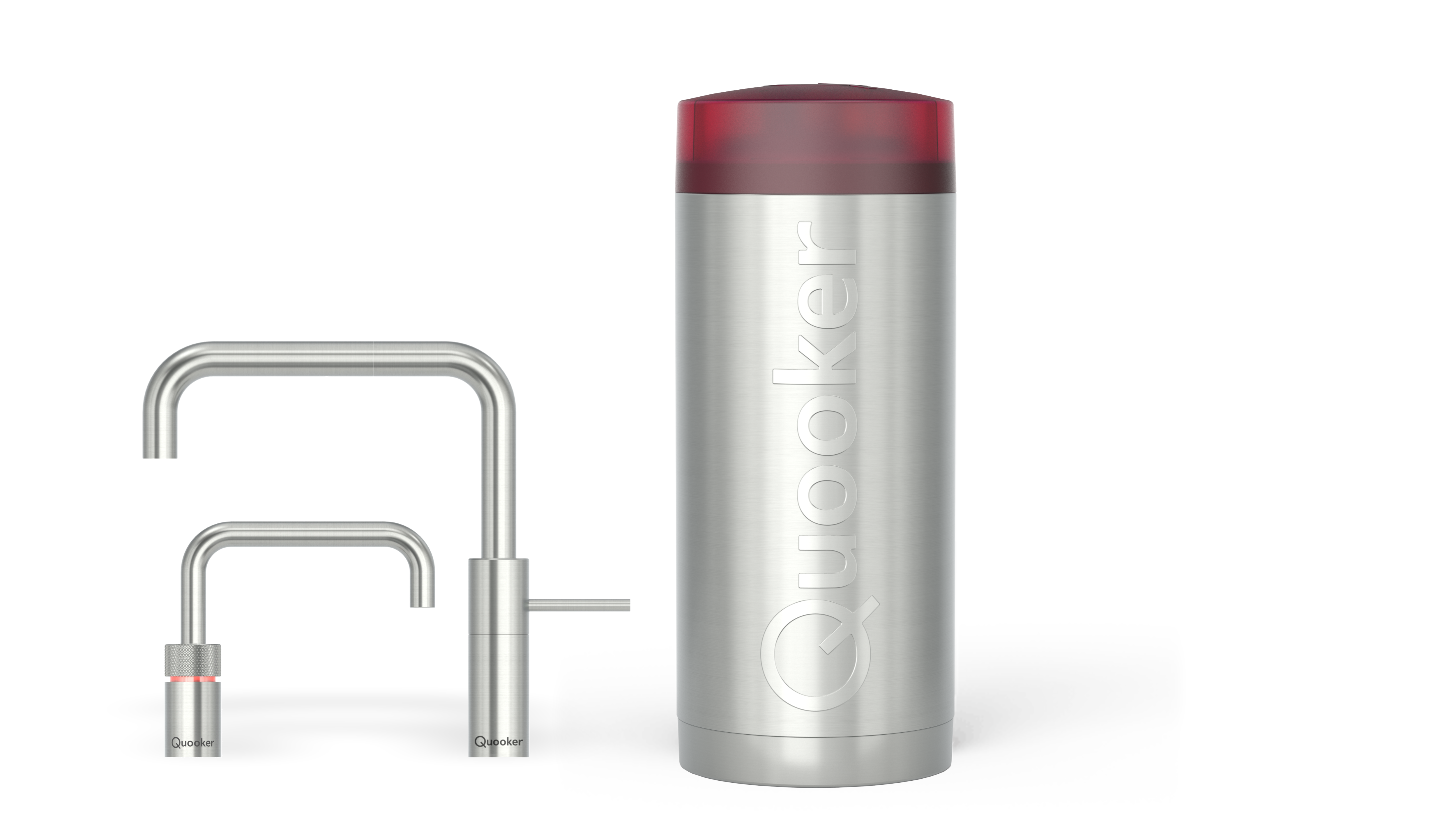 Quooker Combi Nordic Square Twintaps RVS