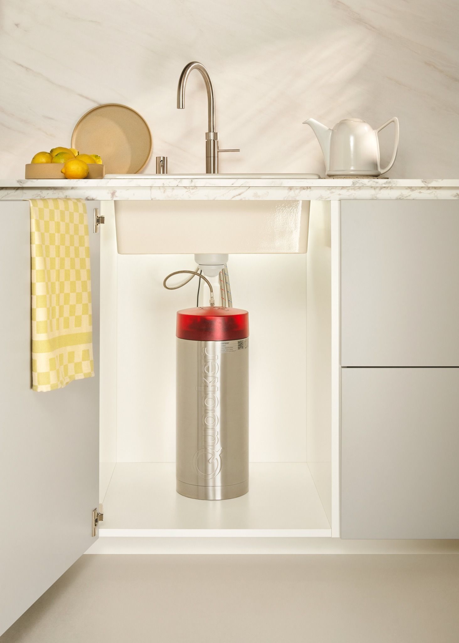 Quooker Combi Nordic Square Twintaps RVS  kokendwaterkraan afbeelding 5