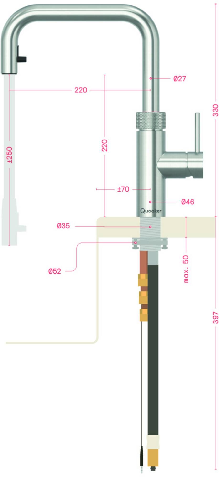 Quooker kokendwaterkraan FXSBLK afbeelding 3