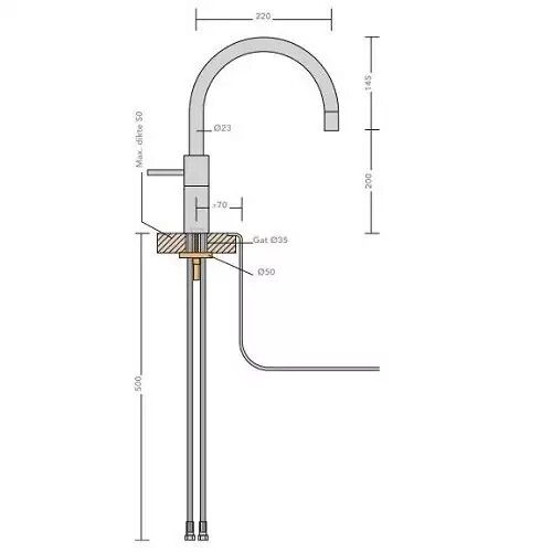 Quooker NMRCHR  kokendwaterkraan afbeelding 5