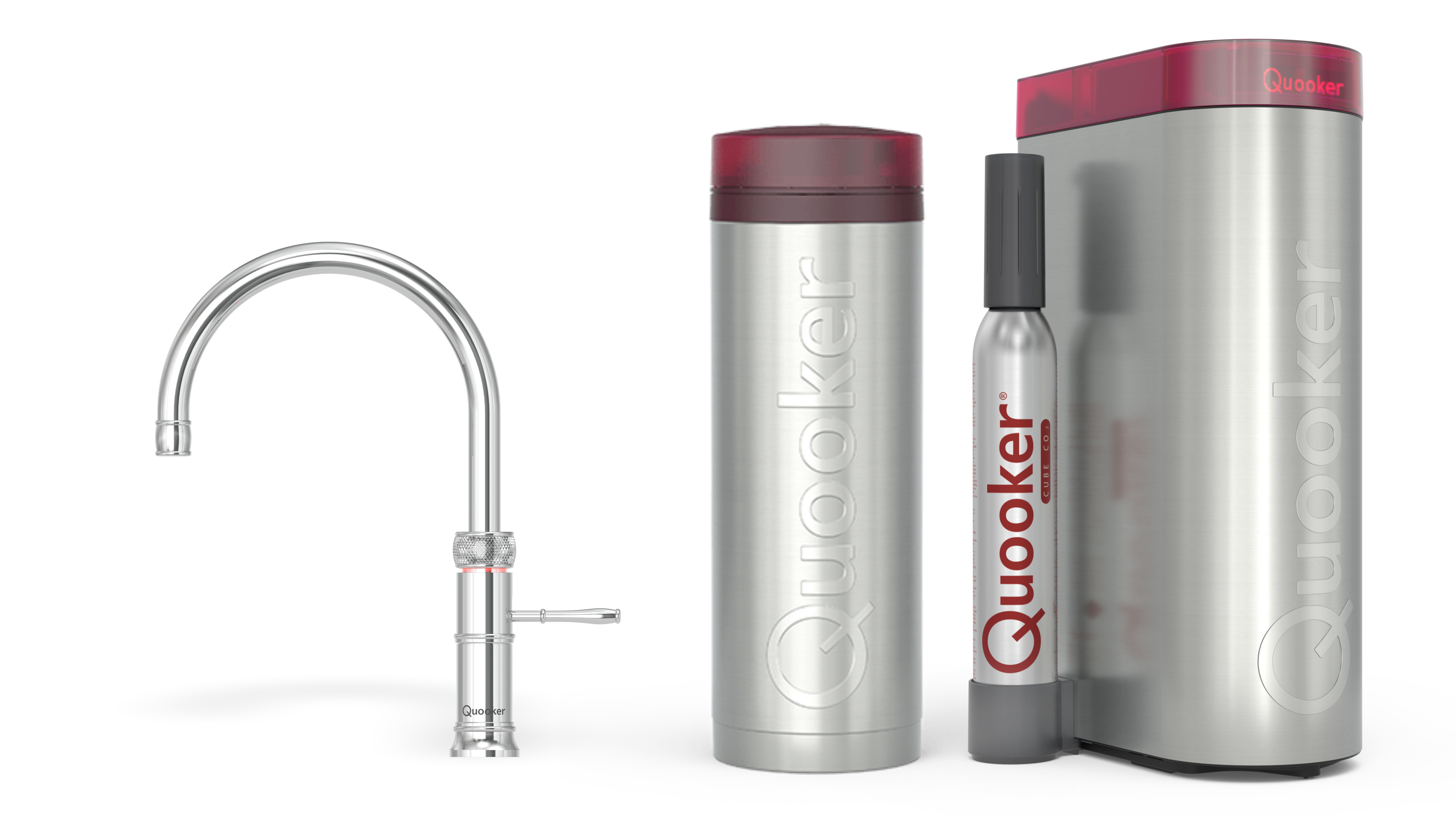Quooker Pro3 Classic Fusion Round Chroom + Cube
