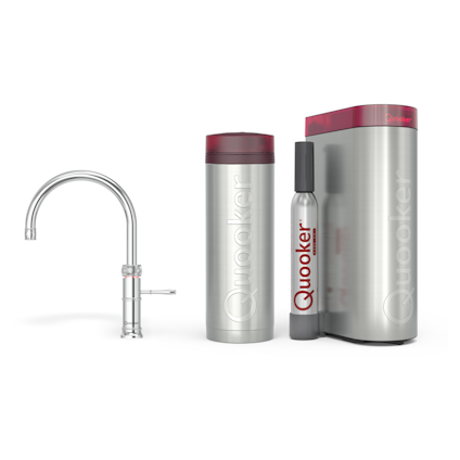 Quooker Pro3 Classic Fusion Round Chroom + Cube