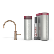 Quooker Pro3 Classic Fusion Round Messing Patina + Cube