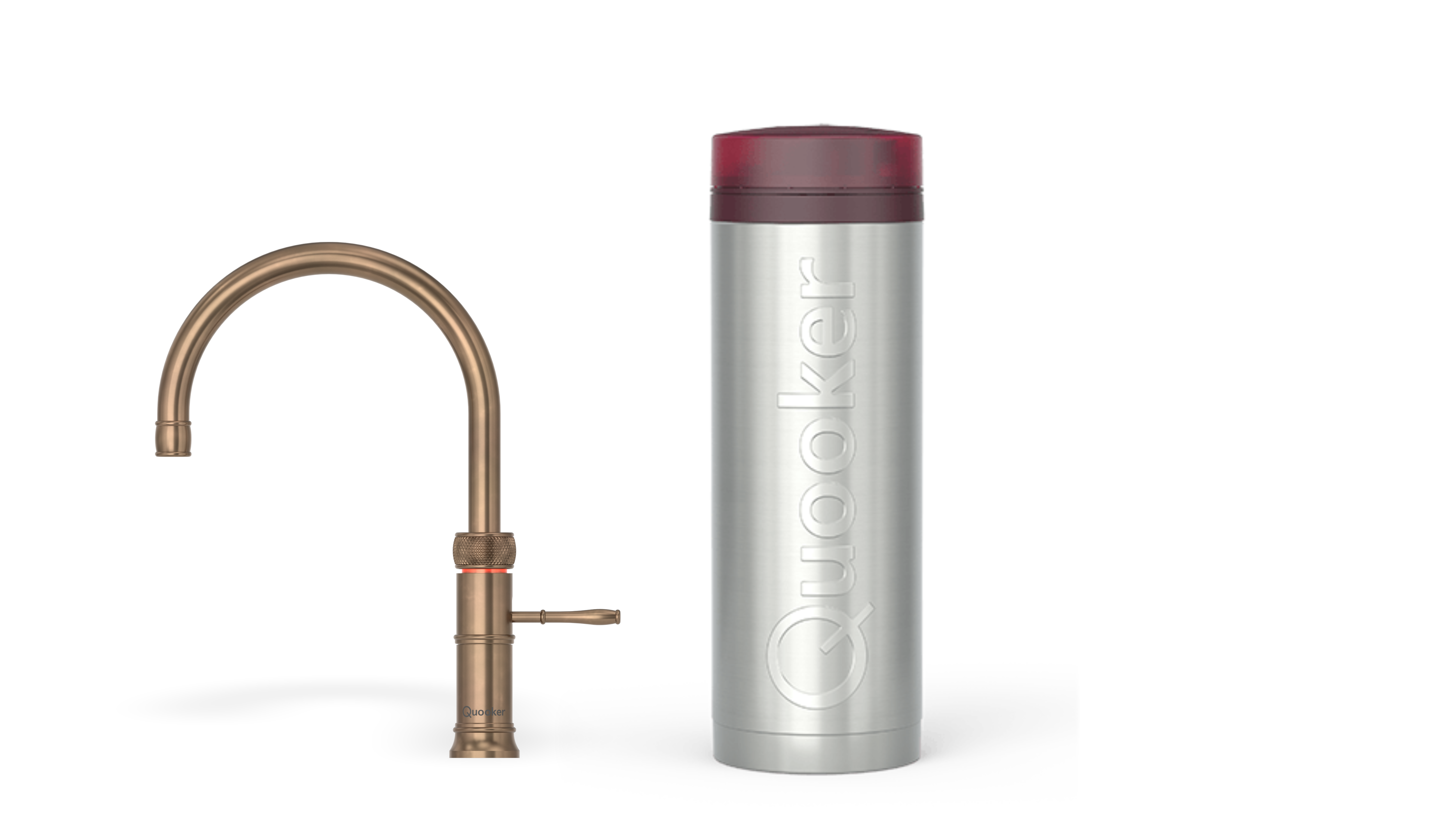 Quooker Pro3 Classic Fusion Round Messing Patina