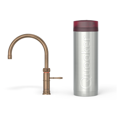Quooker Pro3 Classic Fusion Round Messing Patina