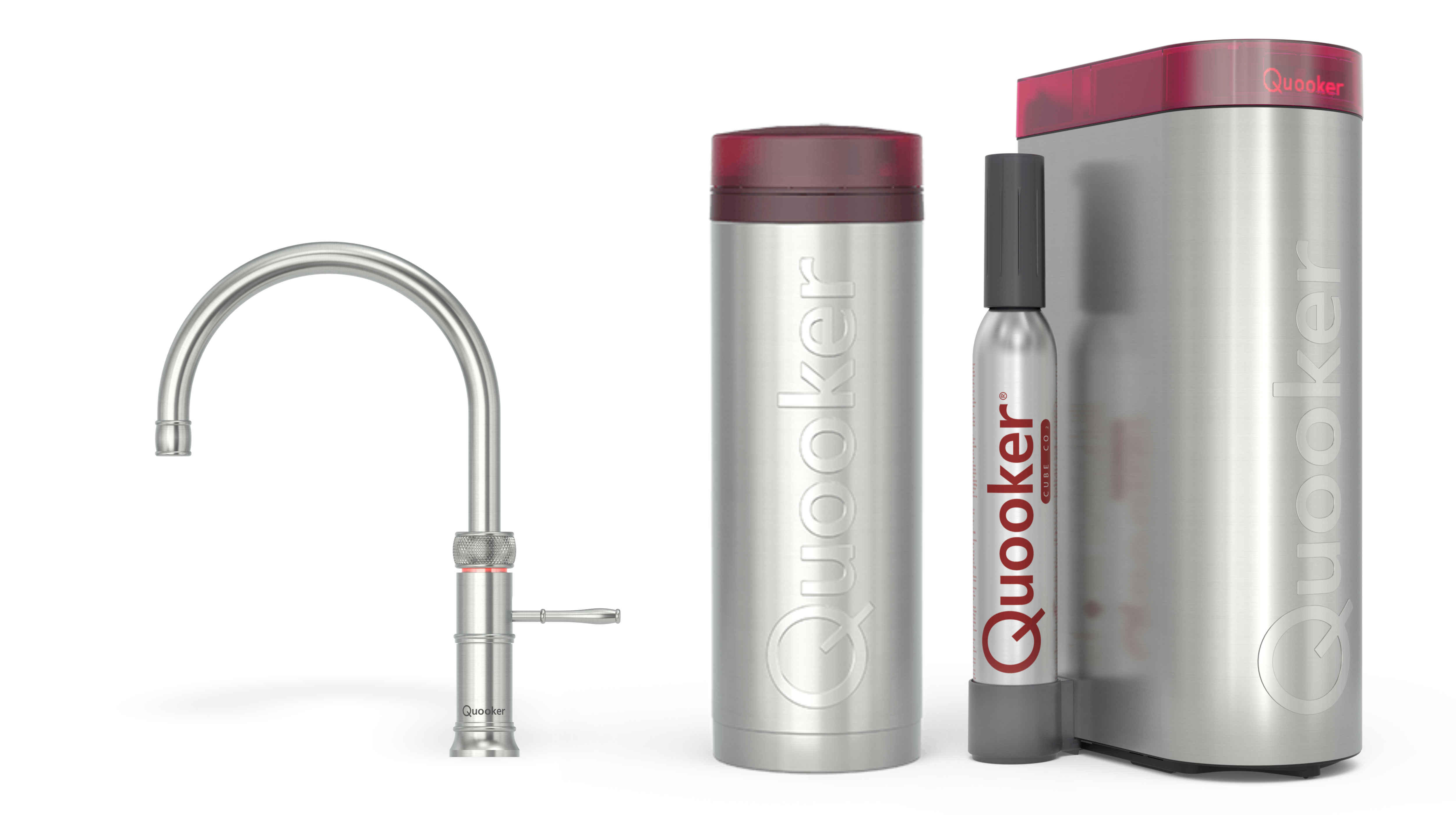 Quooker Pro3 Classic Fusion Round RVS + Cube