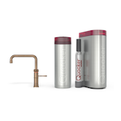 Quooker Pro3 Classic Fusion Square Messing Patina + Cube