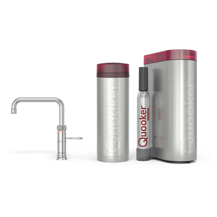 Quooker Pro3 Classic Fusion Square RVS + Cube