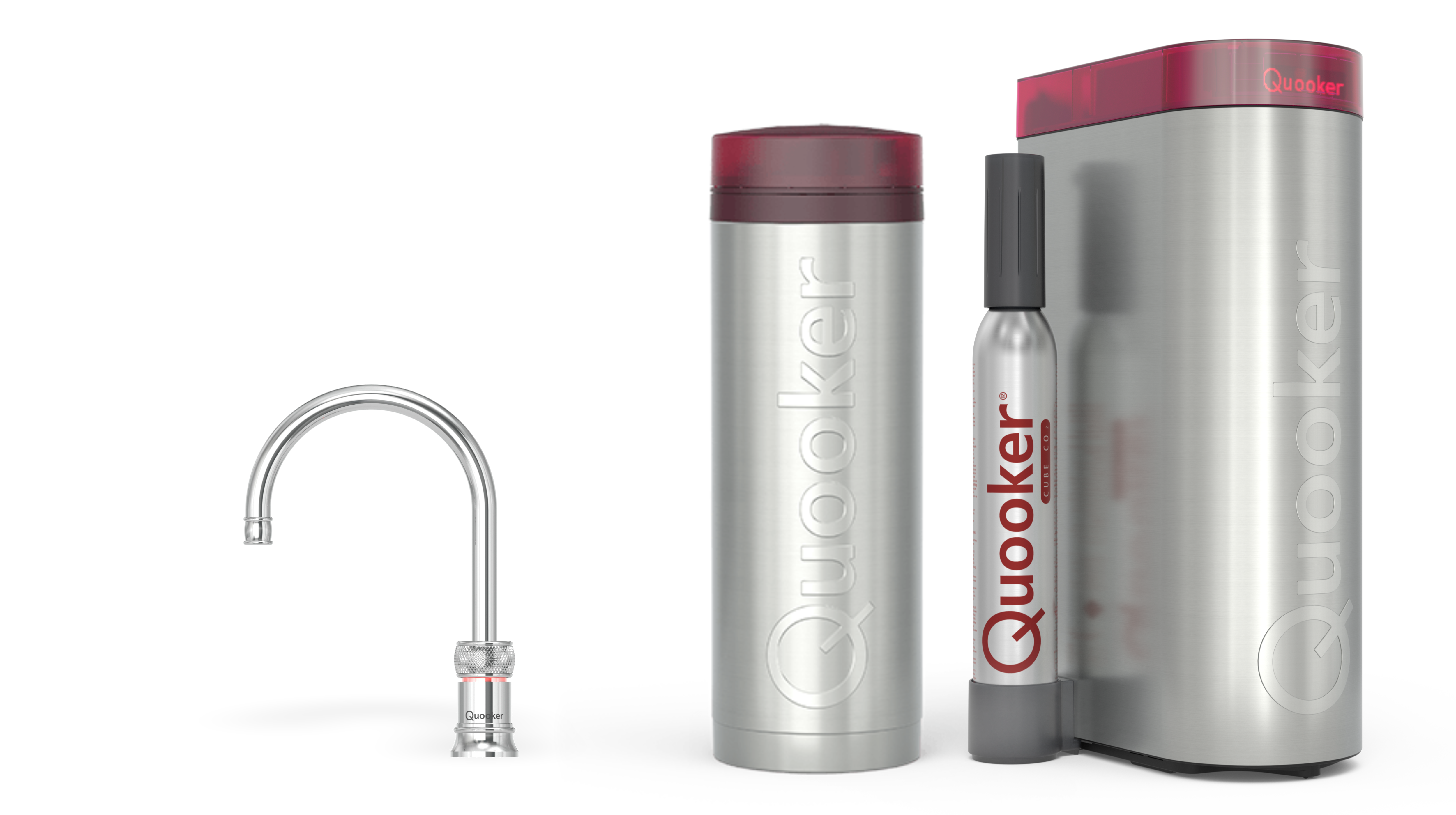 Quooker Pro3 Classic Nordic Round RVS + Cube