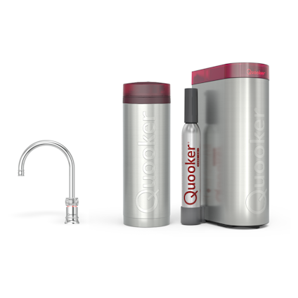 Quooker Pro3 Classic Nordic Round RVS + Cube