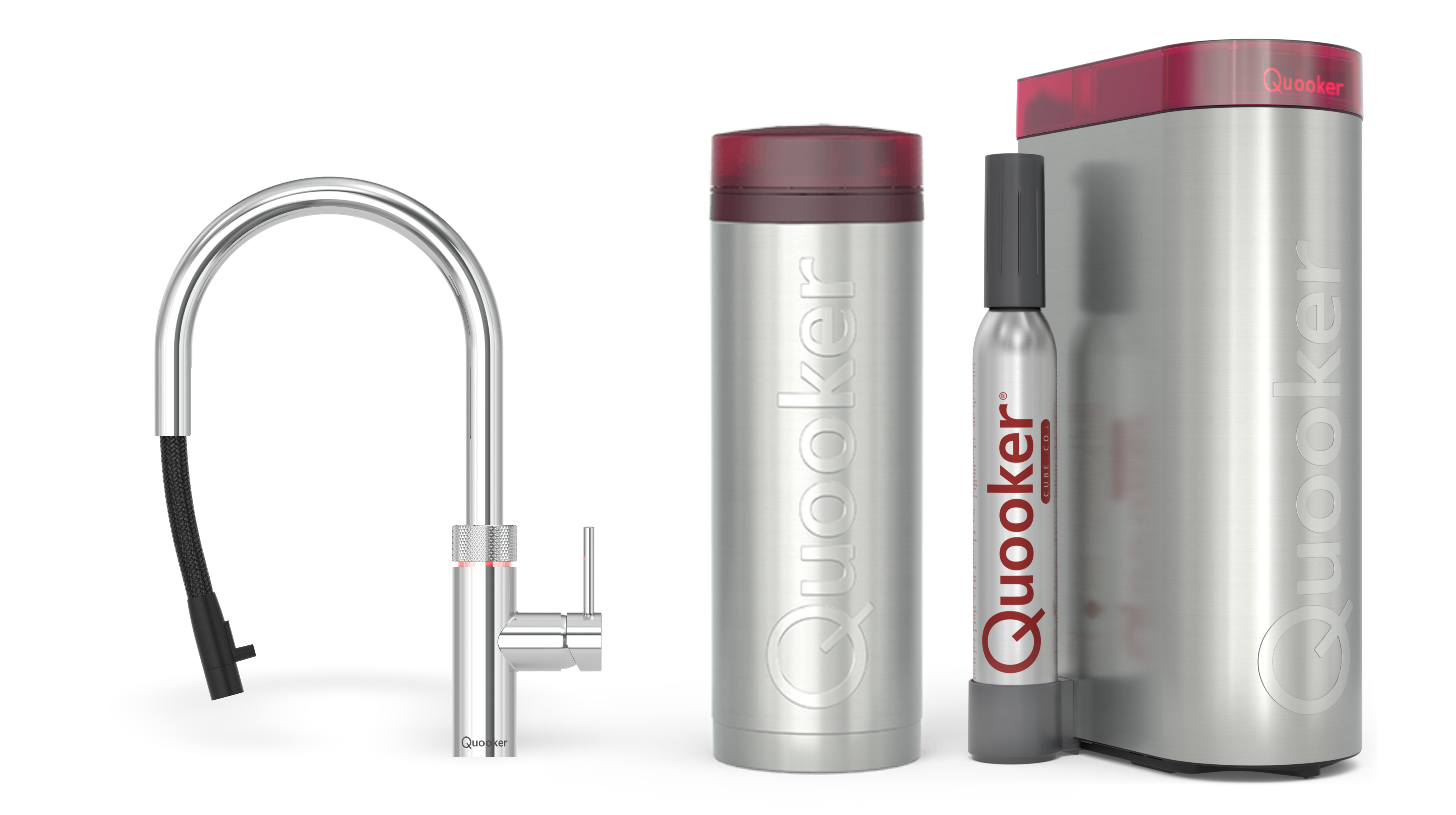 Quooker Pro3 Flex Round Chroom + Cube