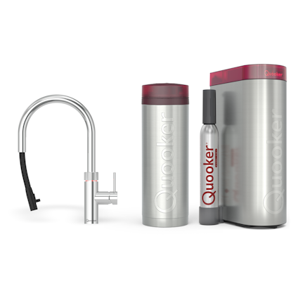 Quooker Pro3 Flex Round Chroom + Cube