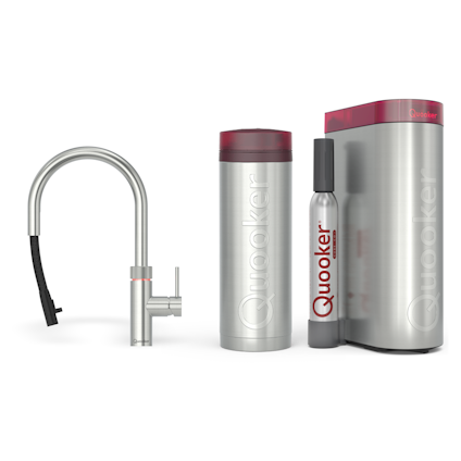 Quooker Pro3 Flex Round RVS + Cube