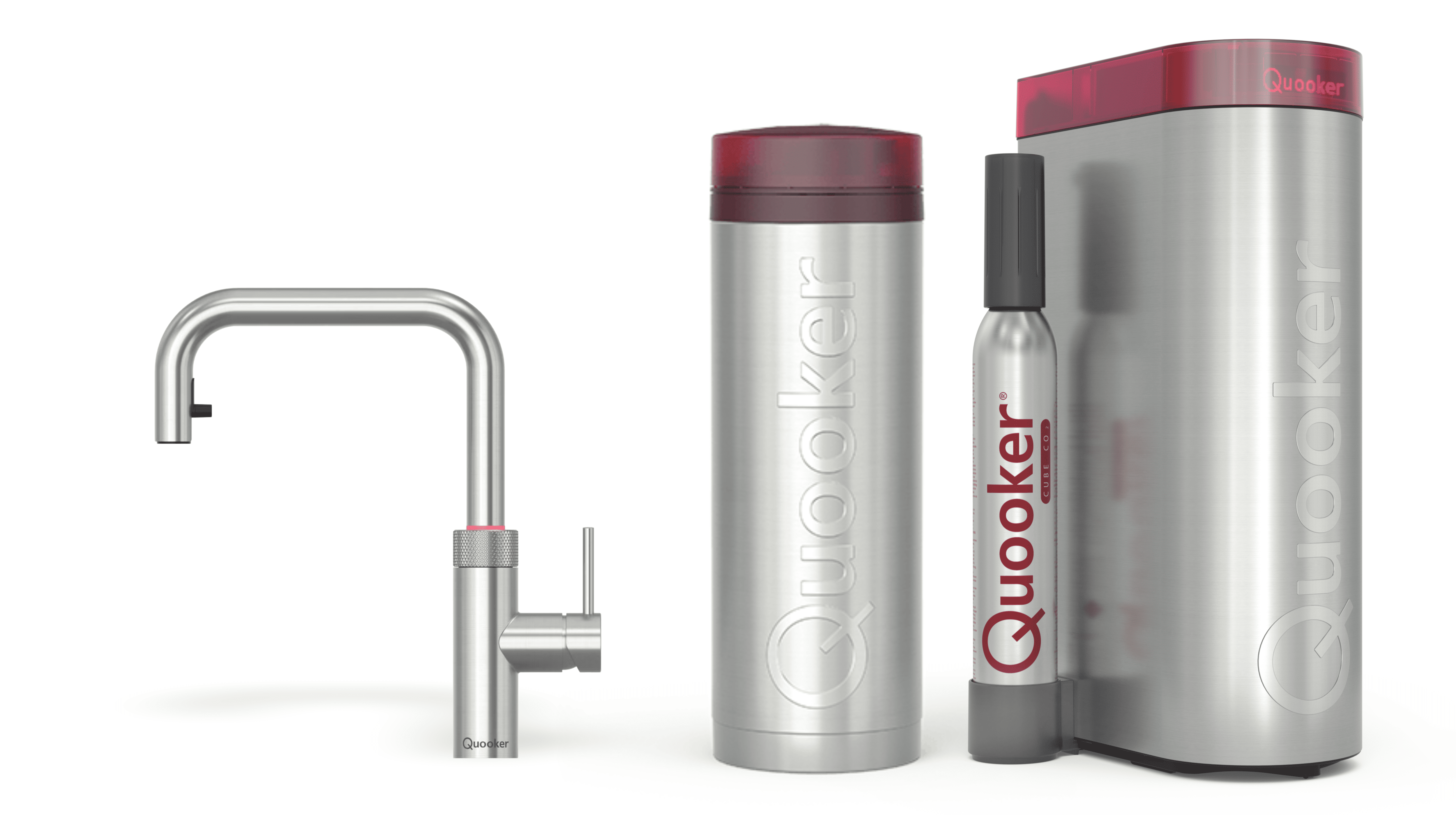 Quooker Pro3 Flex Square RVS + Cube