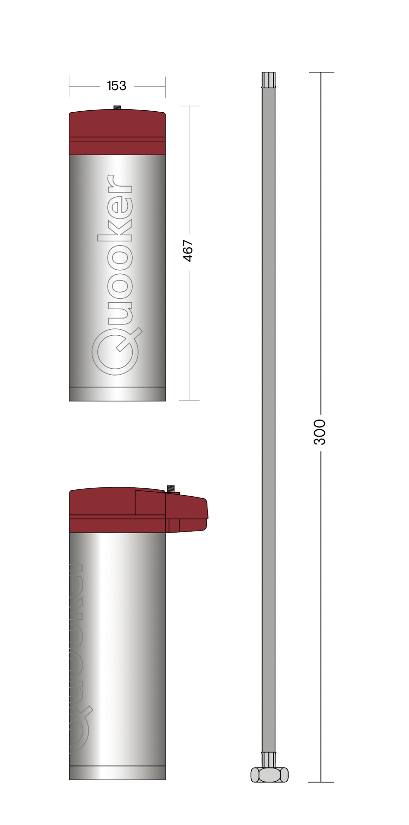 Quooker Pro3 Flex Square RVS
