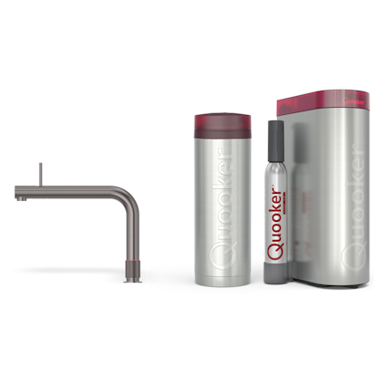 Quooker Pro3 Front Gun Metal + Cube