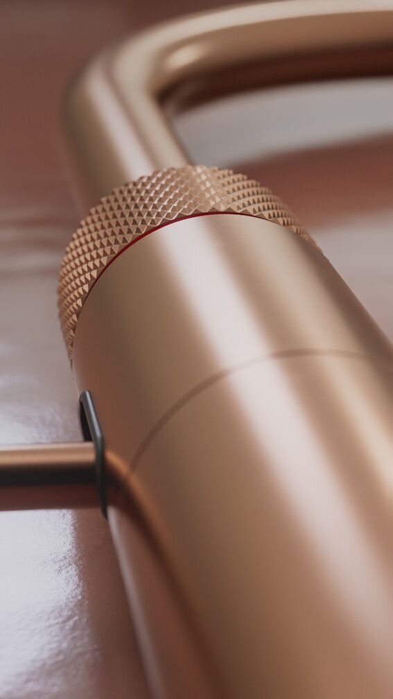 Quooker kokendwaterkraan  Pro3 Front Rosé Koper + Cube afbeelding 4