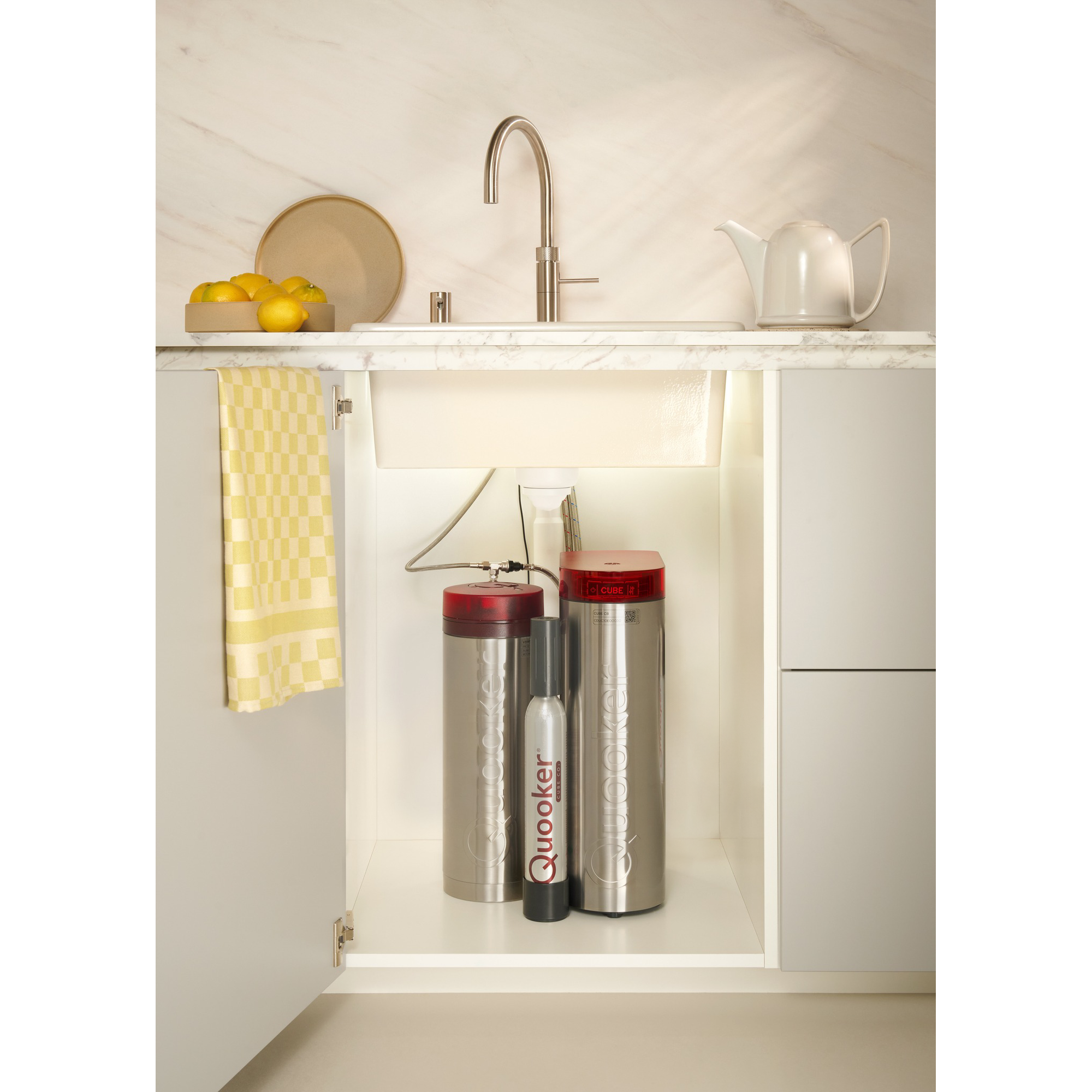 Quooker Pro3 Front Rosé Koper + Cube  kokendwaterkraan afbeelding 5