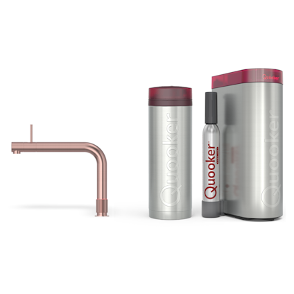 Quooker Pro3 Front Rose Koper + Cube