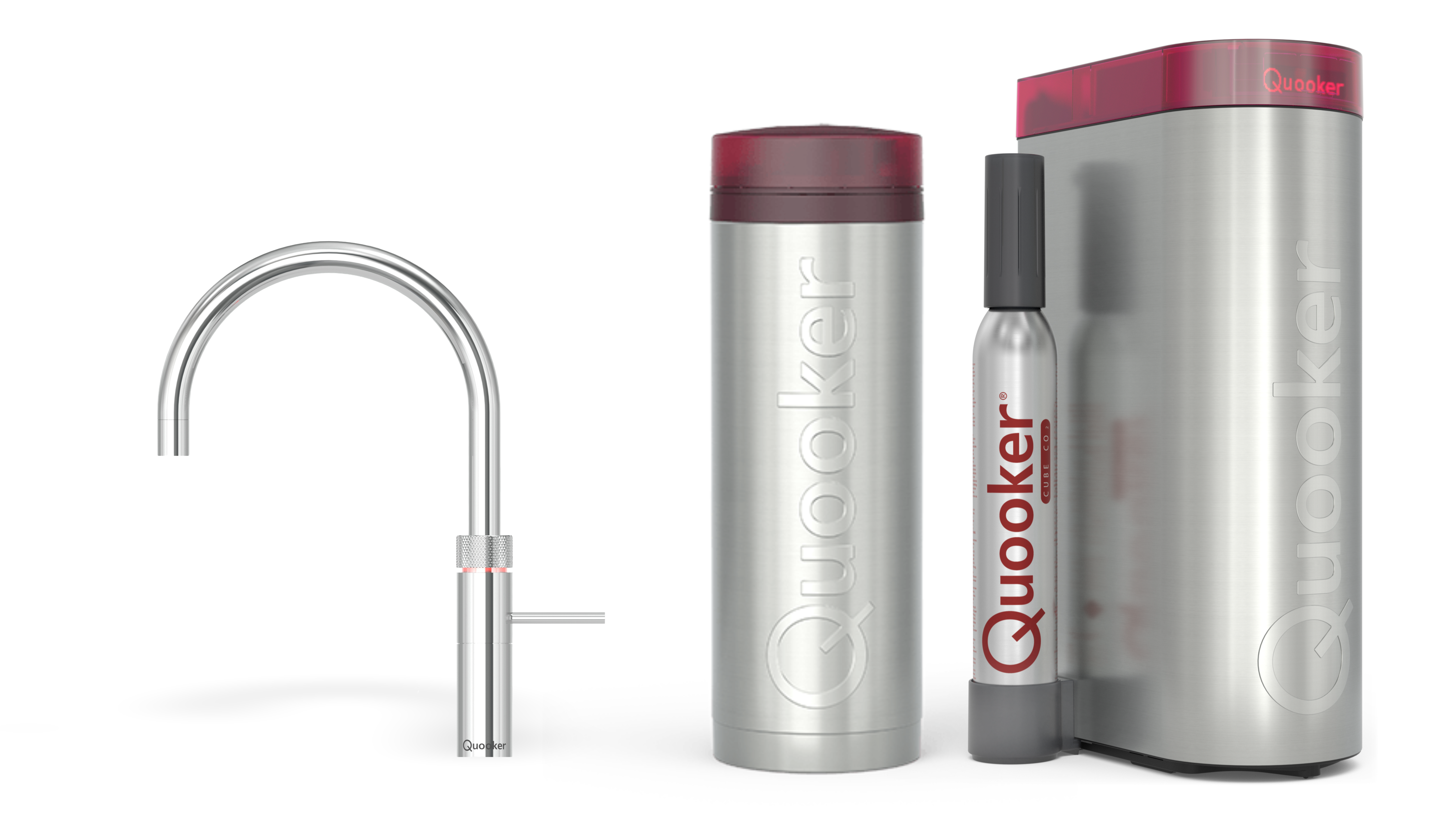 Quooker Pro3 Fusion Round Chroom + Cube