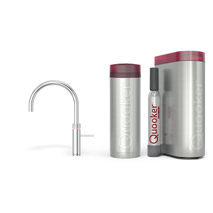 Quooker Pro3 Fusion Round Chroom + Cube
