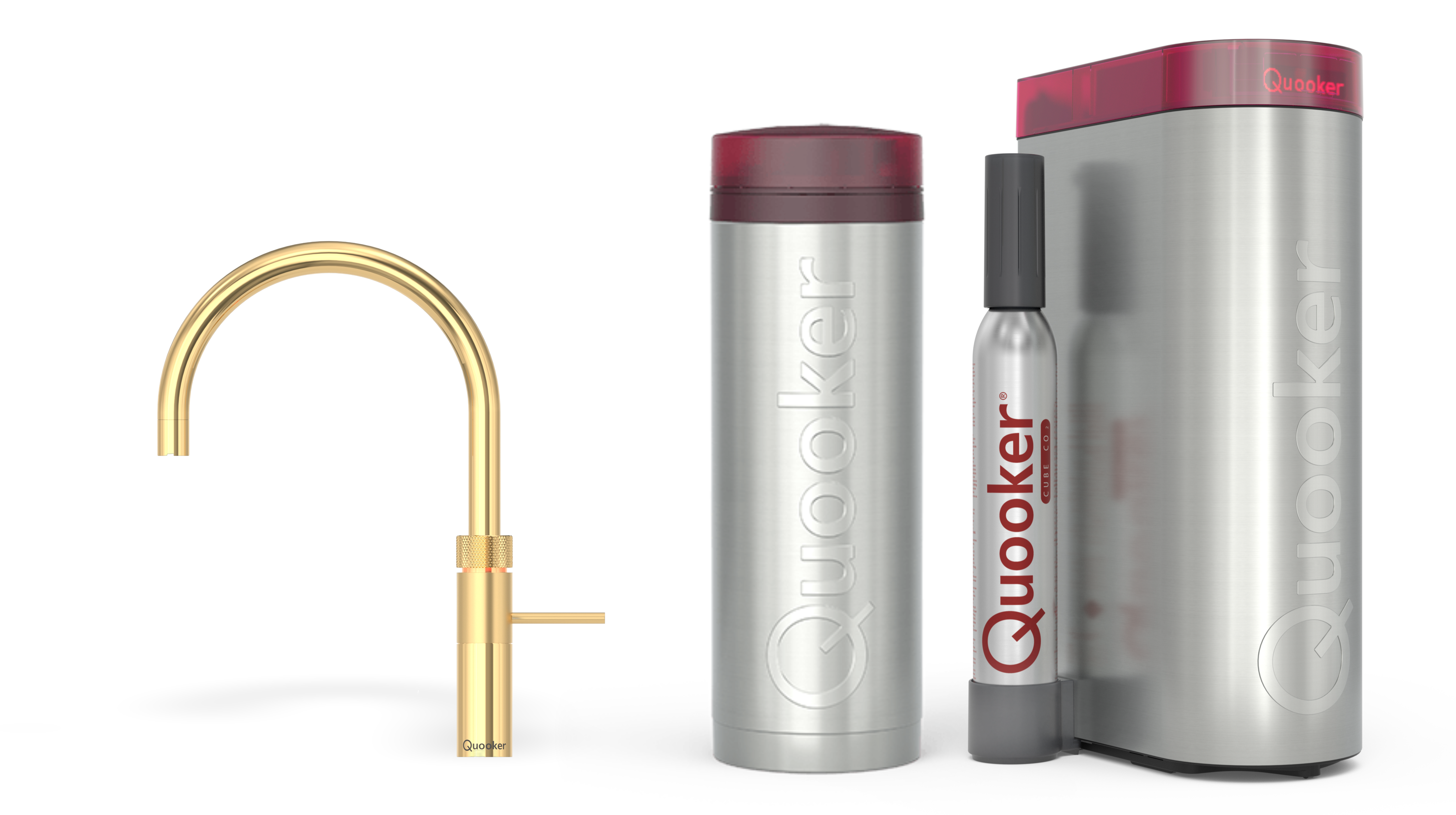 Quooker Pro3 Fusion Round Goud + Cube