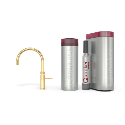 Quooker Pro3 Fusion Round Goud + Cube