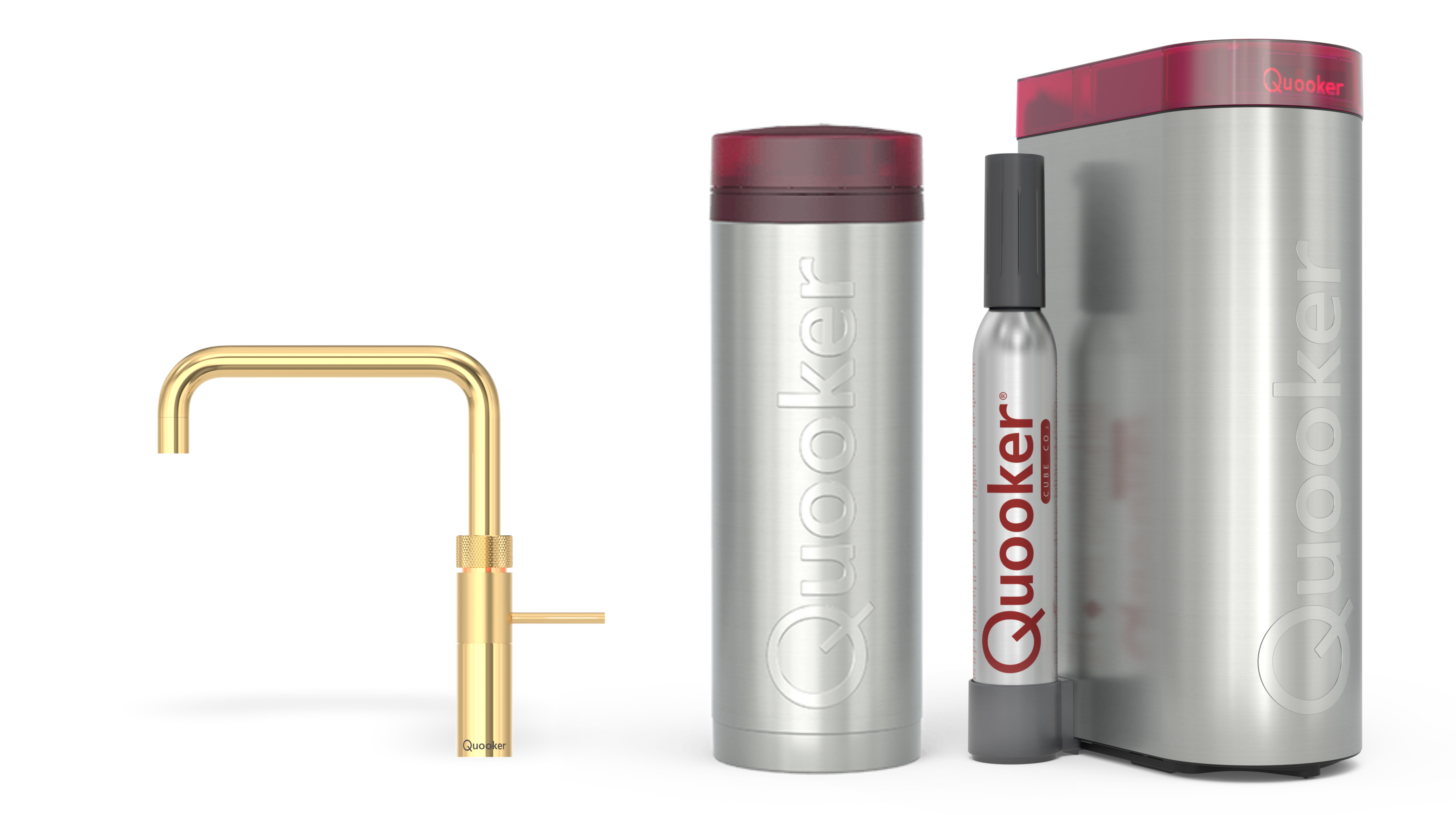 Quooker Pro3 Fusion Square Goud + Cube
