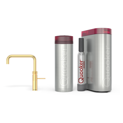 Quooker Pro3 Fusion Square Goud + Cube
