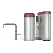 Quooker Pro3 Fusion Square Gun Metal + Cube