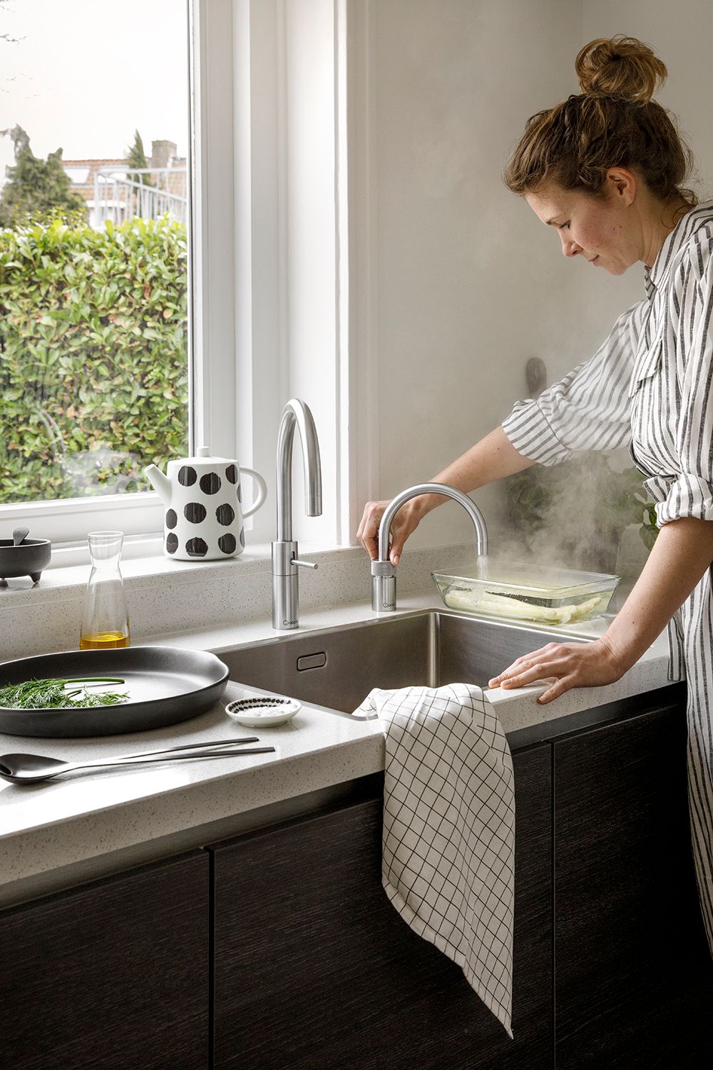 Quooker Pro3 Nordic Round Twintaps RVS + Cube afbeelding 7