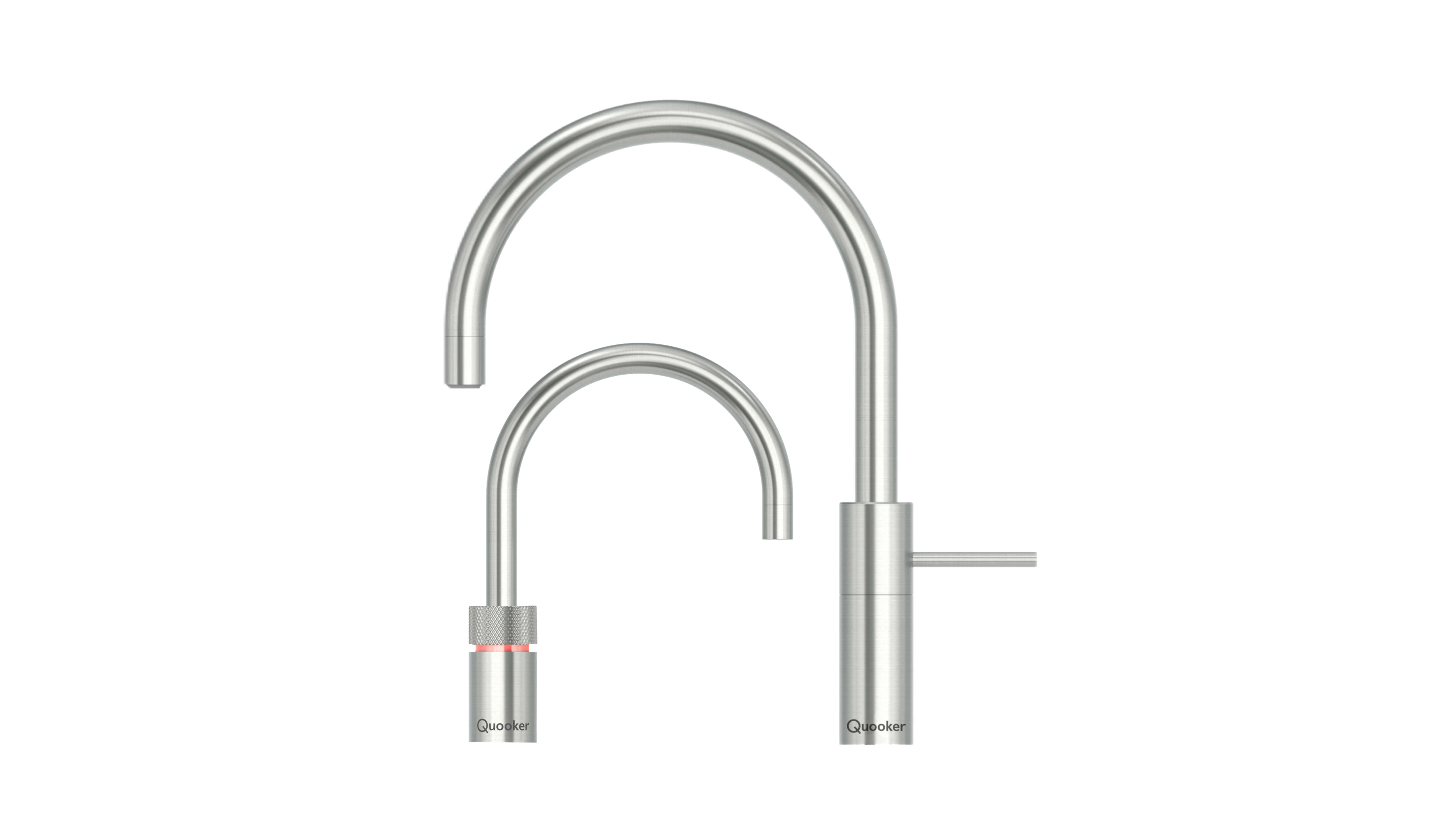 Pro3 Nordic Round Twintaps RVS + Cube Quooker afbeelding 2