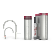 Quooker Pro3 Nordic Round Twintaps RVS + Cube