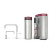 Quooker Pro3 Nordic Square Twintaps Chroom + Cube