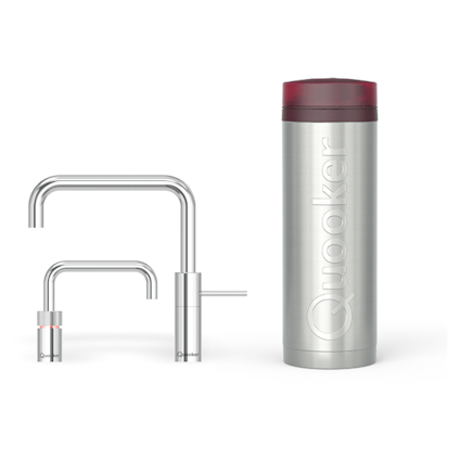 Quooker Pro3 Nordic Square Twintaps Chroom